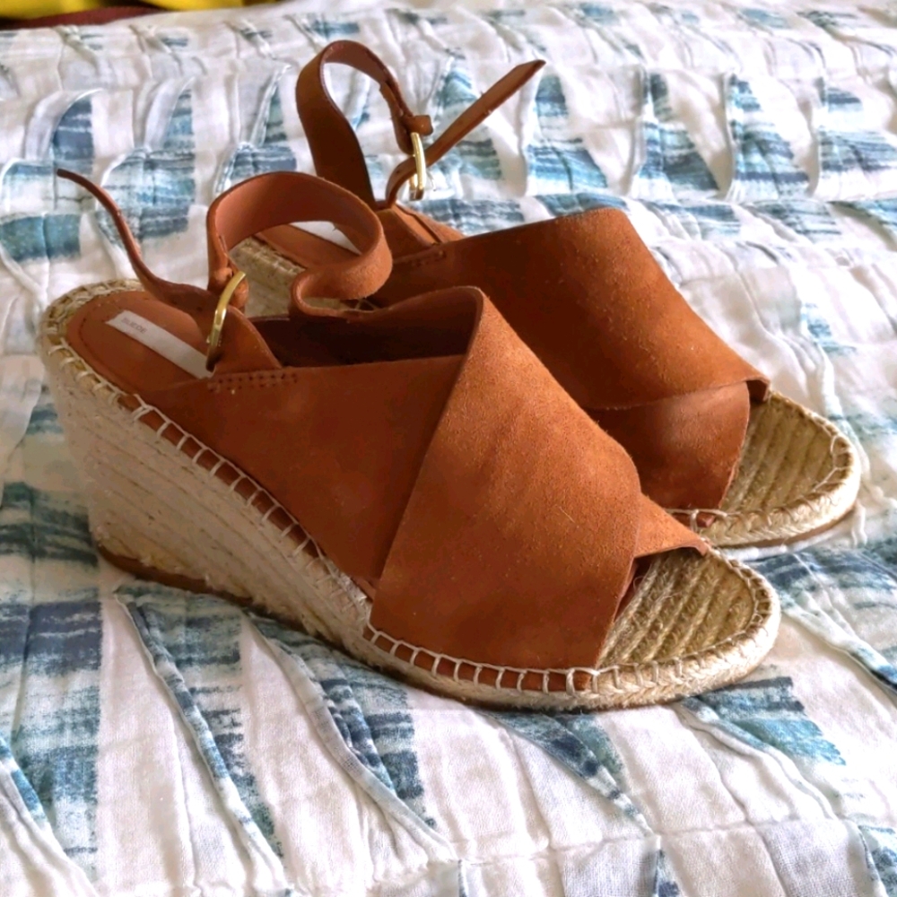 H&M premium genuine suede sandals - US 7 NWOT
